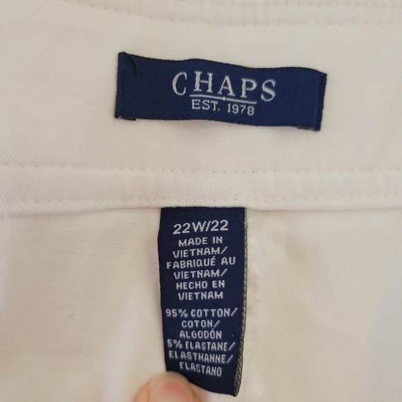 Chaps Capris 22W White - Picture 4 of 5